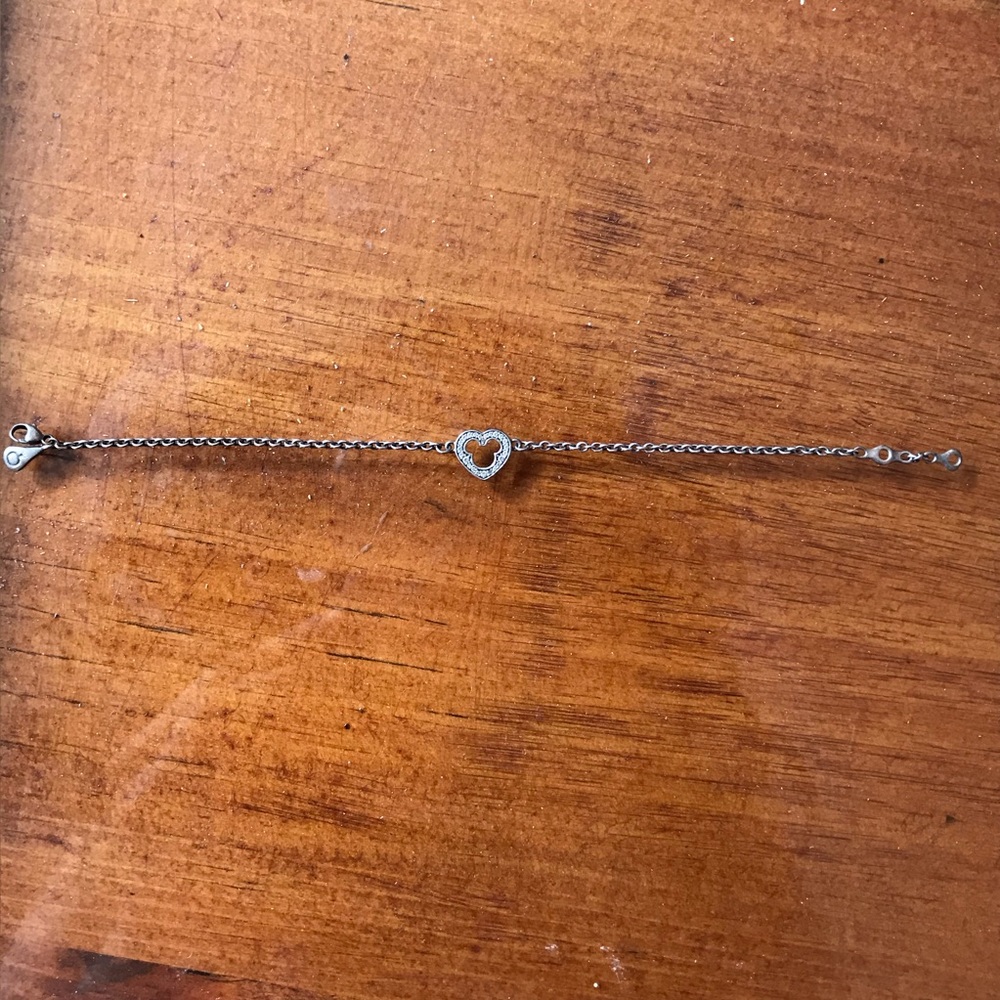 Dainty Mickey/heart bracelet